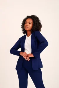 Blazer de luxo  Lady Griffe  Azul Marinho