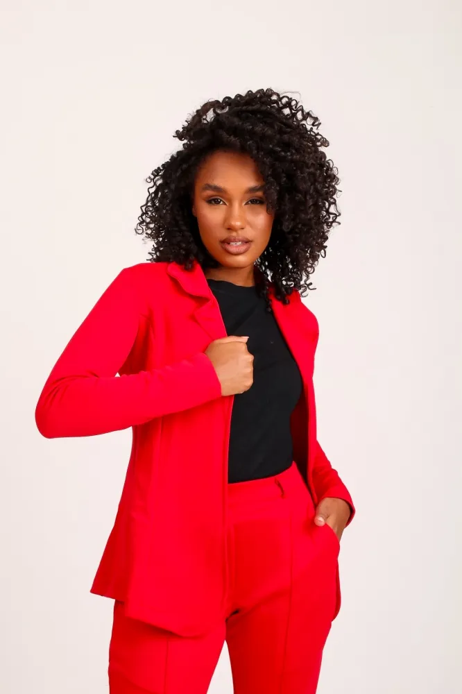 Blazer de luxo Lady Griffe Vermelho - Imagem 2