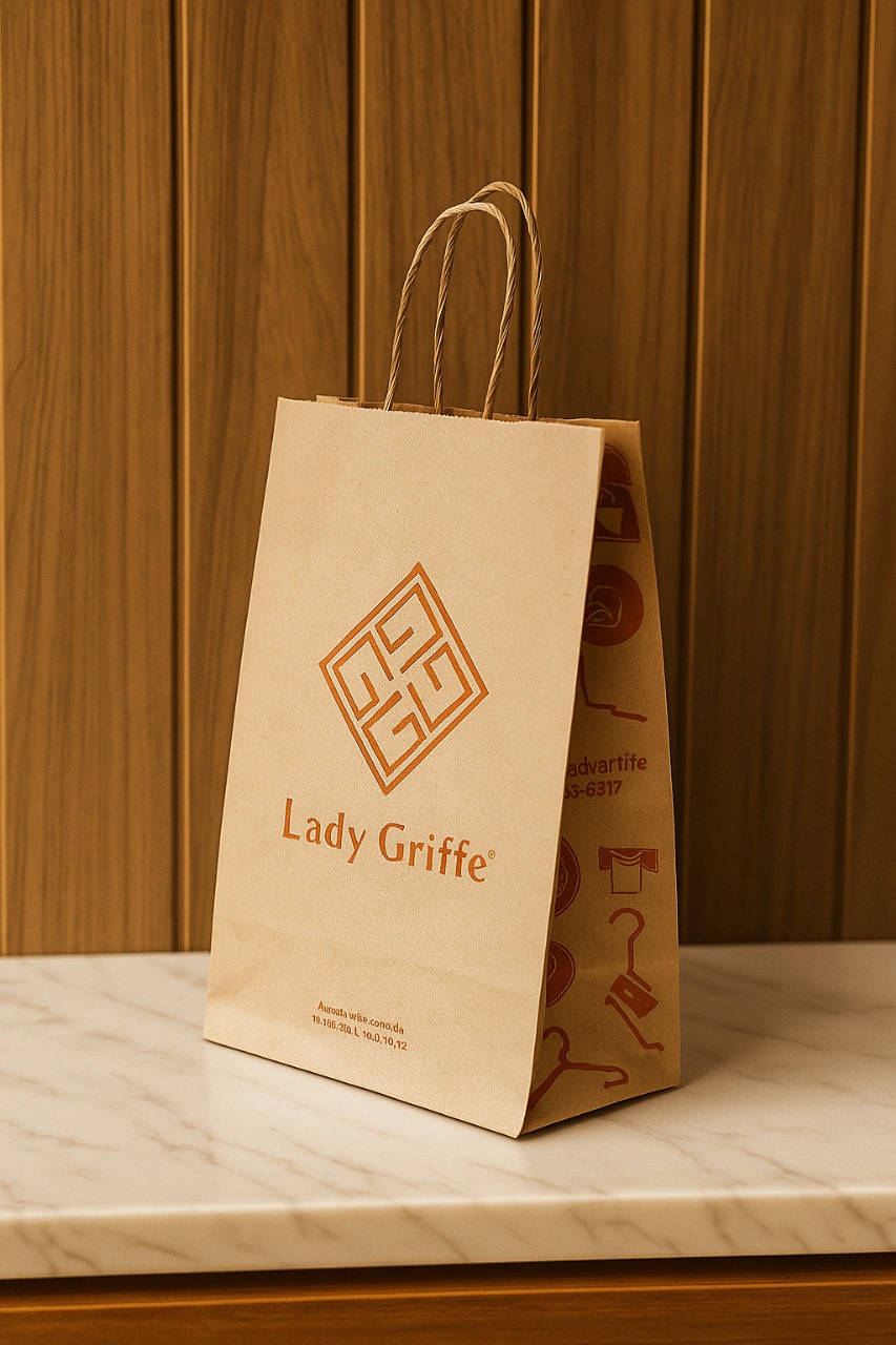 Sacola Kraft de Presente Lady Griffe