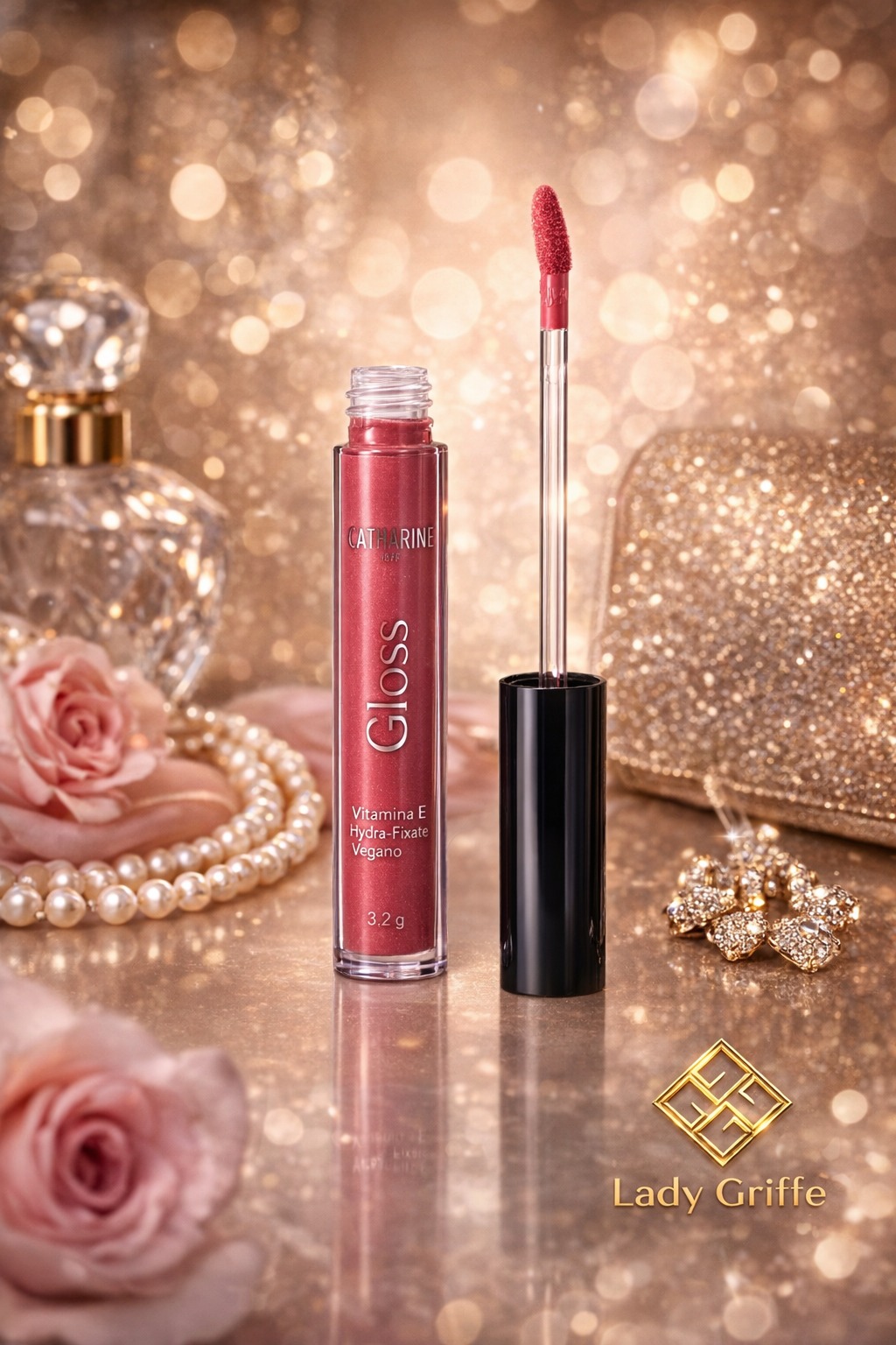Caixa com 5 Lip Gloss Catharine Hill — brilho profissional todos os dias - Imagem 2