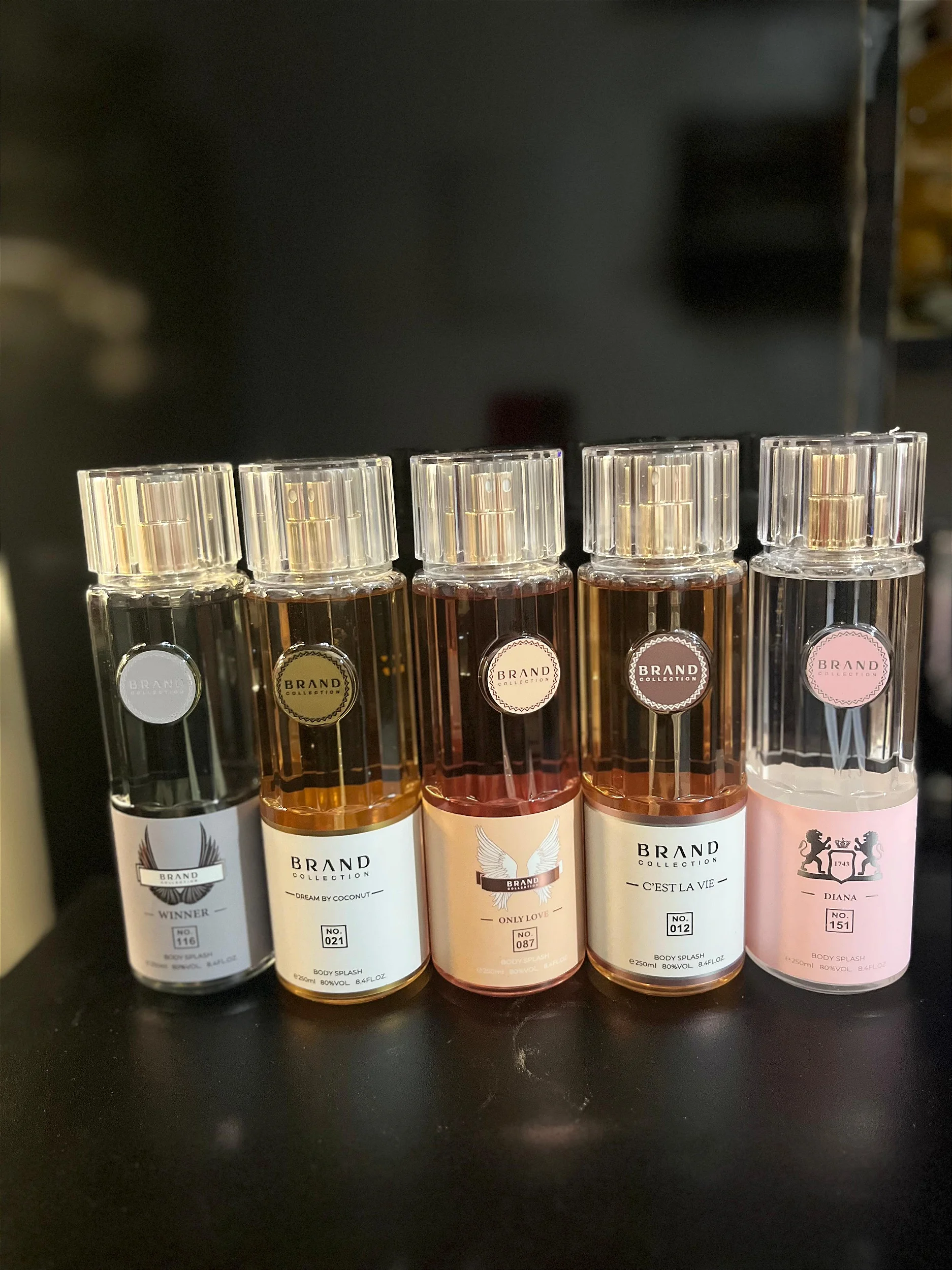 Kit com 10 Body Splash | Brando collection 250ml