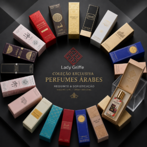 Coleção Exclusiva Perfumes Árabes 15ml | Lady Griffe | Caixa com 12 unidades