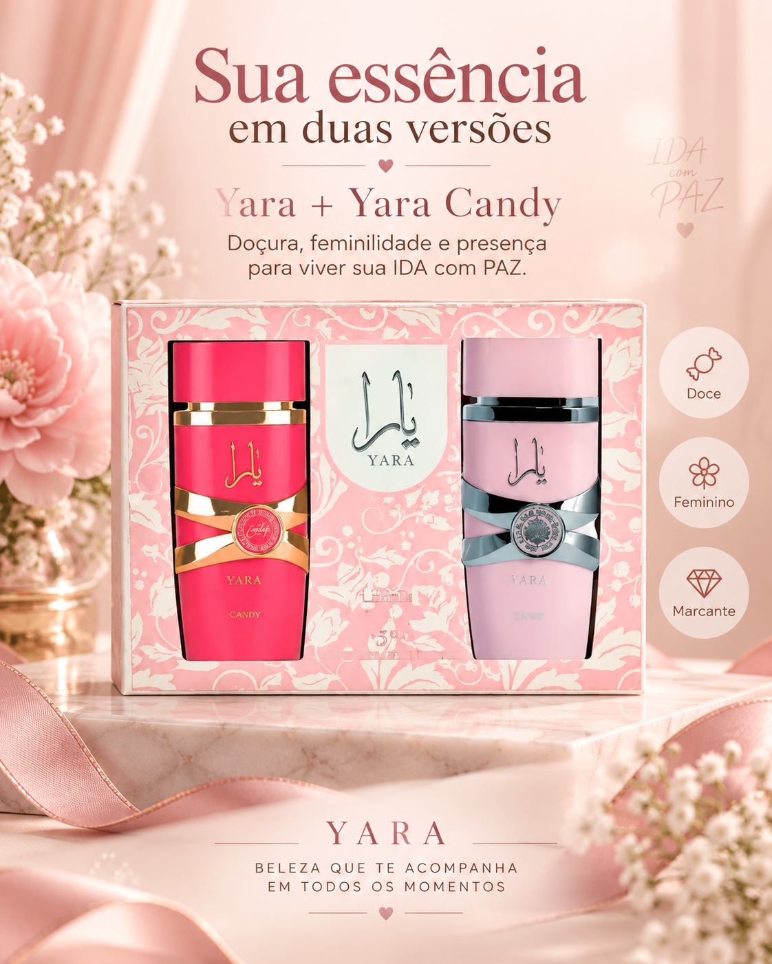 Kit Lattafa Yara Candy + Yara Eau de Parfum 2x100 ml - Imagem 2