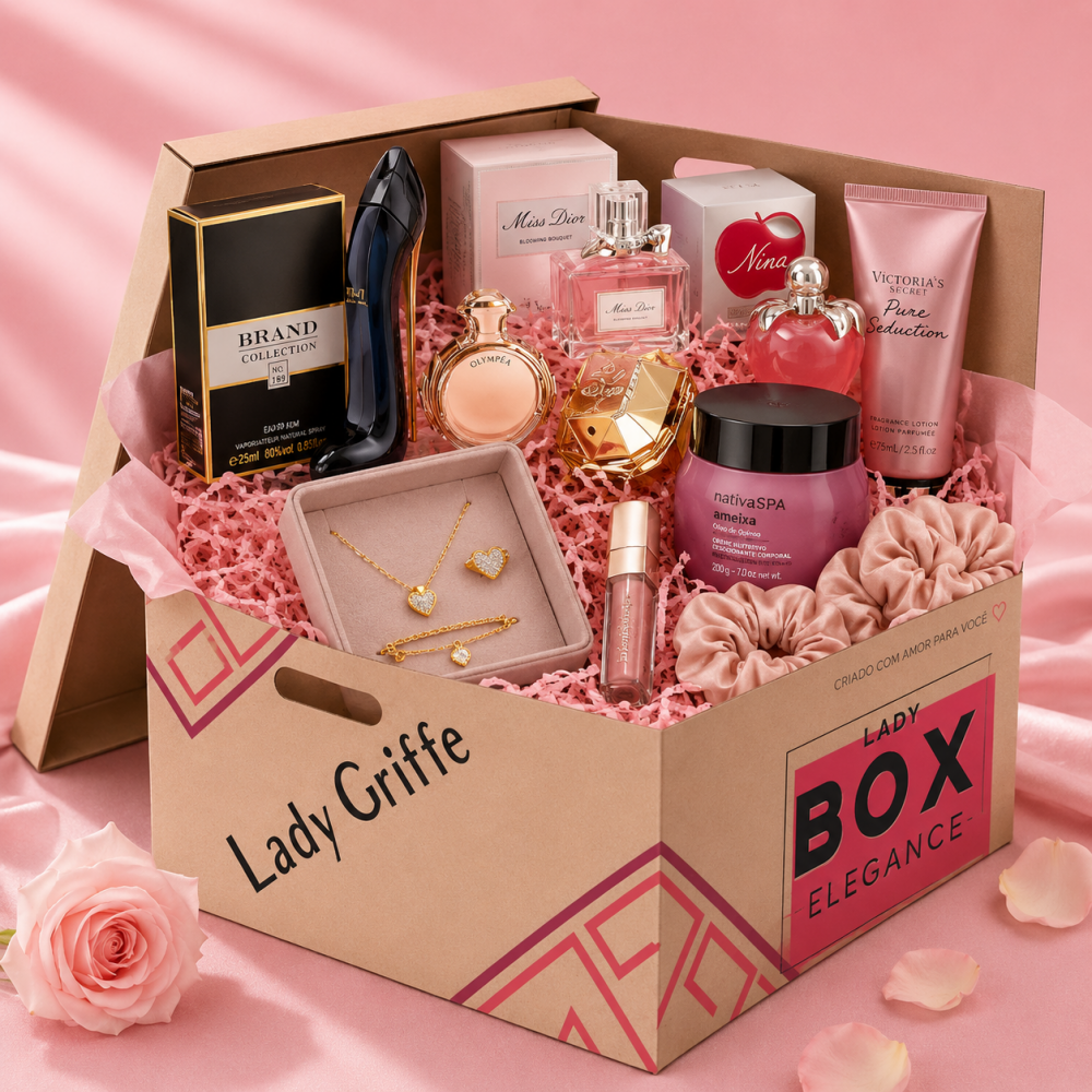 Lady Box Elegance | Perfumes, beleza e acessórios para elevar sua presença